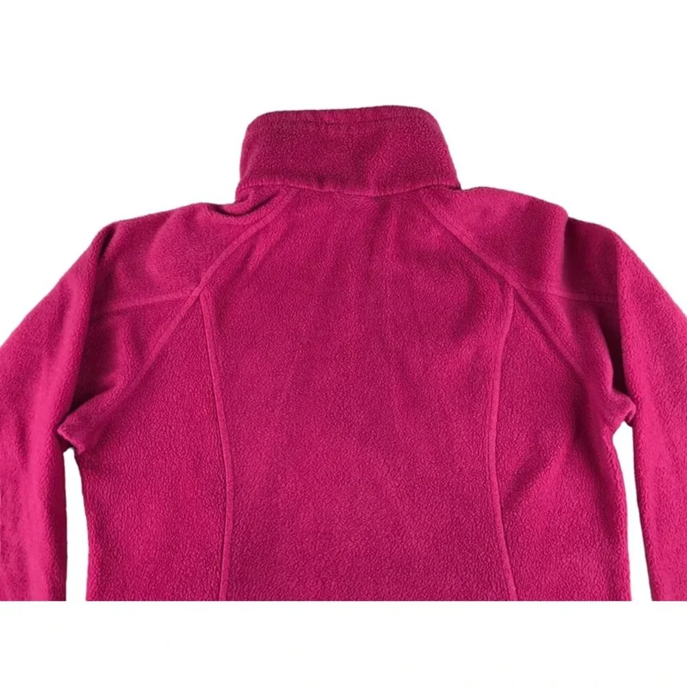 Columbia Womens‎ Fuchsia Long Sleeves Pocket Full Zip Fleece Jacket Size Medium